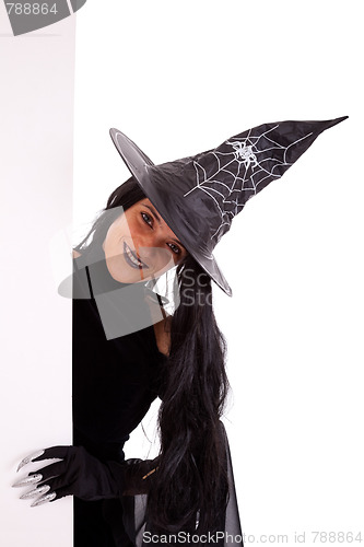 Image of Halloween witch commercial message