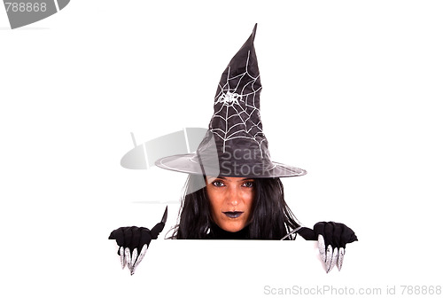 Image of Halloween witch commercial message