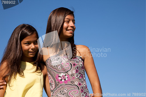 Image of Happy sisters