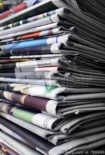 Image of A pile of newspapers 