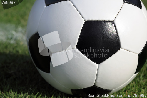 Image of soccer ball on grass