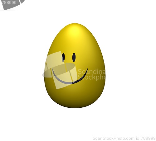 Image of smiling easter egg