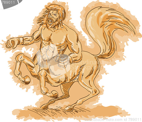 Image of Centaur angry