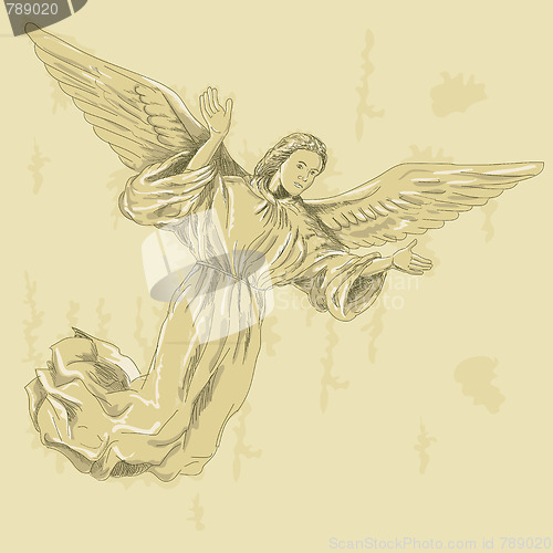 Image of Angel with arms spread