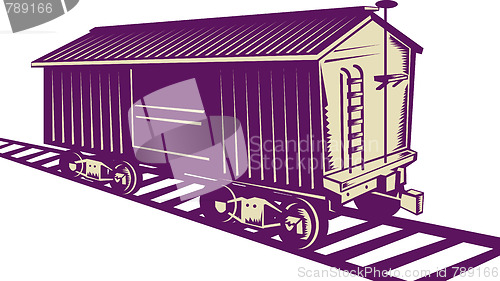 Image of Boxcar of a cargo train