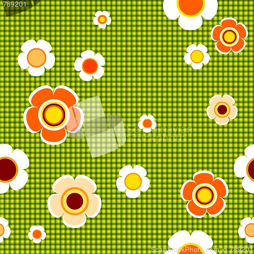 Image of Green floral seamless pattern