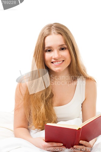 Image of Reading in bed