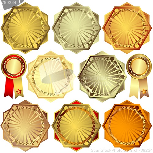 Image of Set metallic awards