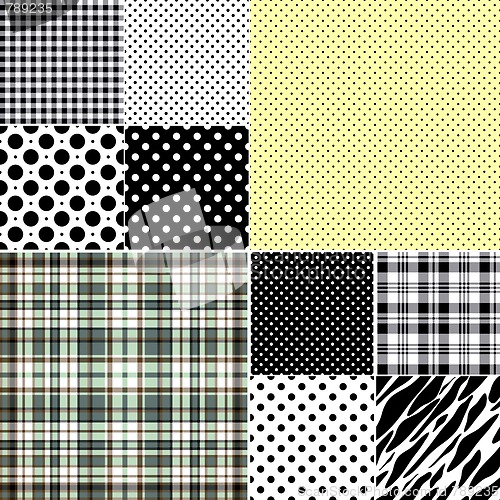 Image of Big set seamless patterns 