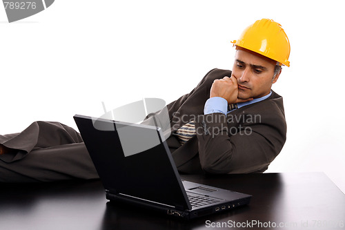 Image of businessman architect