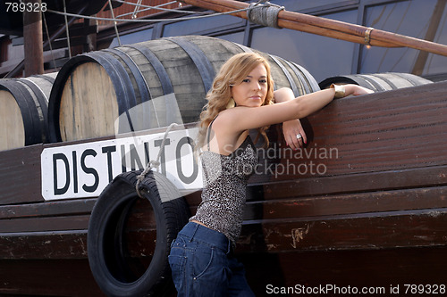 Image of beautiful fashion girl photo