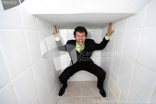 Image of silly businessman