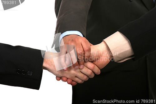 Image of business shake hand