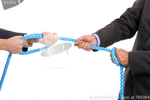 Image of business battle rope