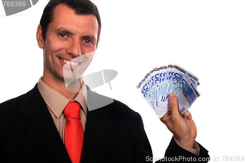 Image of businessman with money