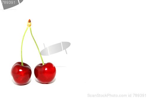 Image of beautiful and tasty cherries