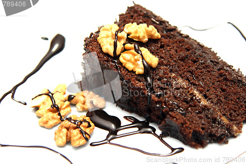 Image of tasty chocolate cake