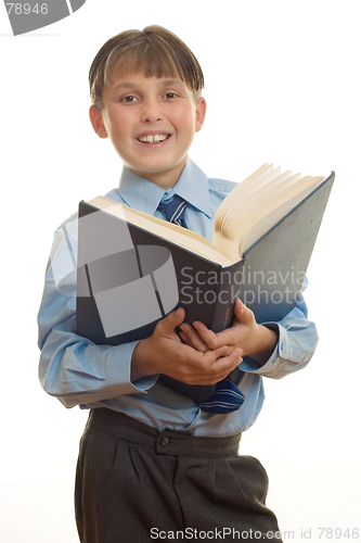 Image of Student with open book