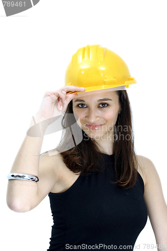 Image of beautiful female architect