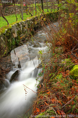 Image of Flowing water the river in Portugal