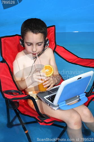 Image of boy in the pool