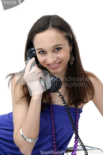 Image of Young woman callcenter