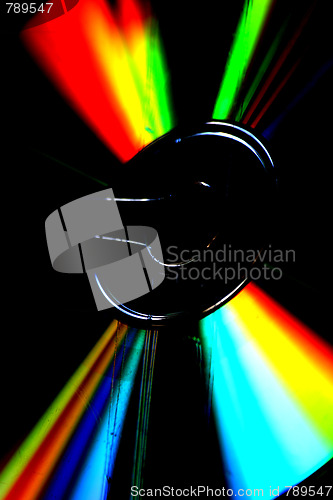 Image of cd isolated on black