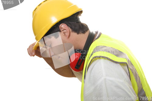 Image of Builder Looking Down