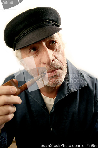 Image of Fisherman Smoking Pipe