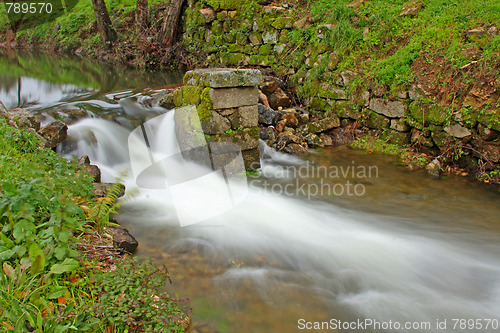 Image of Flowing water the river in Portugal