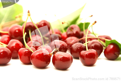 Image of beautiful and tasty cherries