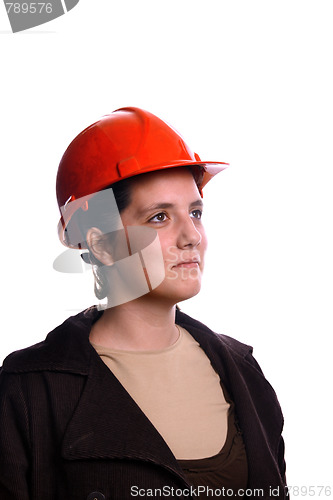 Image of beautiful female architect