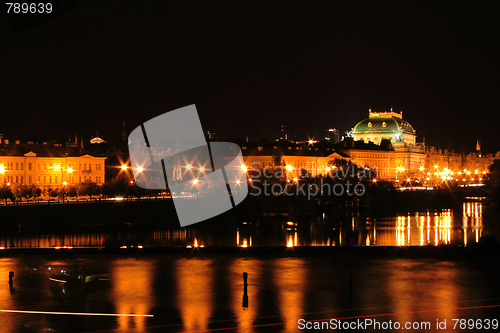 Image of Prague in the night