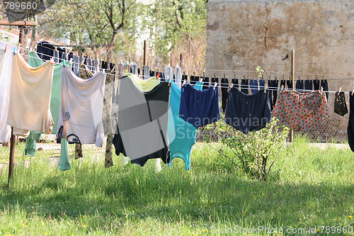 Image of clothes in the sun