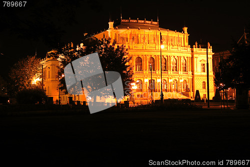 Image of Prague in the night