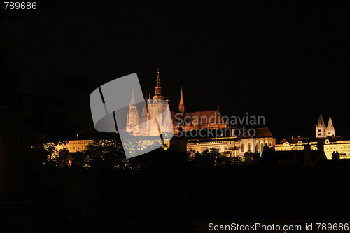 Image of Prague in the night