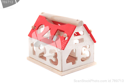 Image of toy house isolated