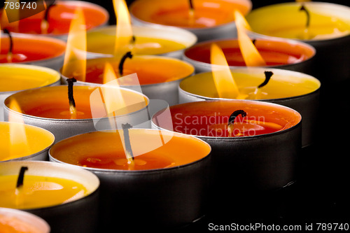 Image of flaming candles