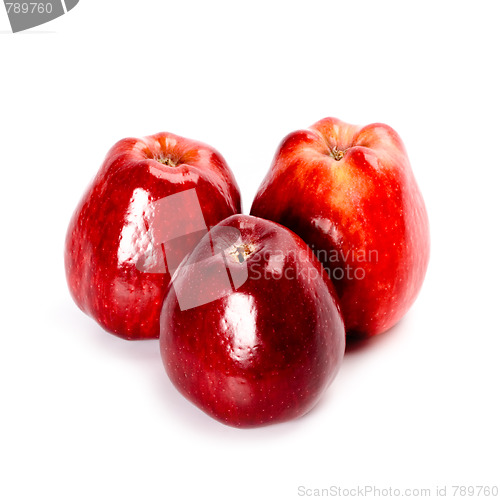 Image of three red apples