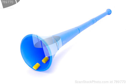 Image of Vuvuzela horn with earplugs