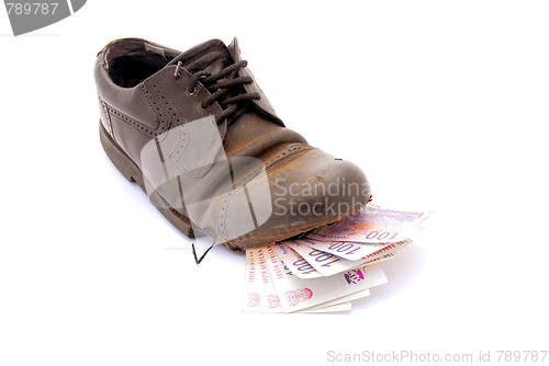 Image of Money in shoe