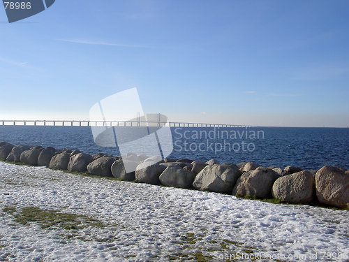 Image of öresunds  bridge in malmö in sweden