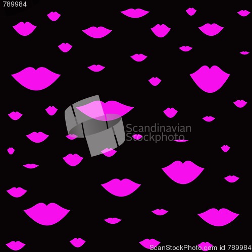 Image of Pink lips background