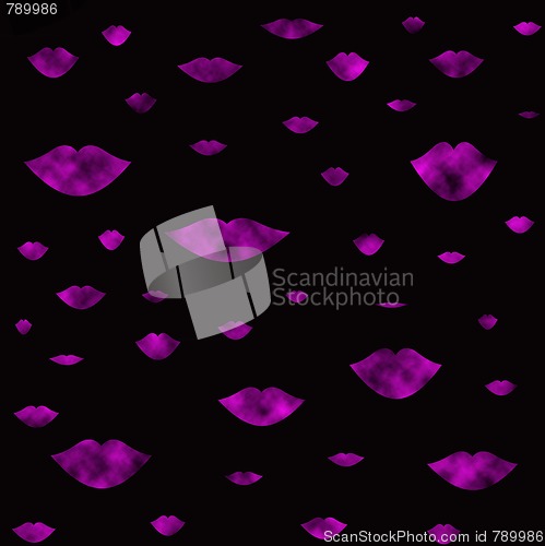 Image of Shadowed pink lips background