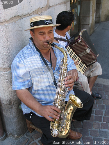 Image of Street musicians France.