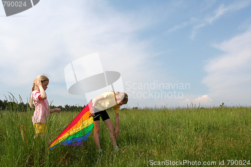 Image of Flying kite