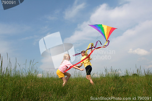 Image of Flying kite