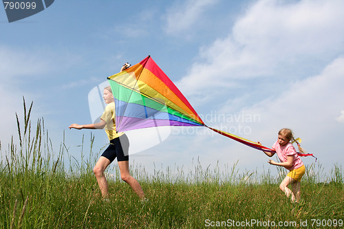 Image of Flying kite