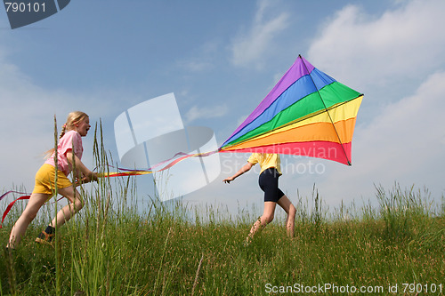 Image of Flying kite