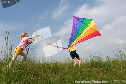 Image of Flying kite